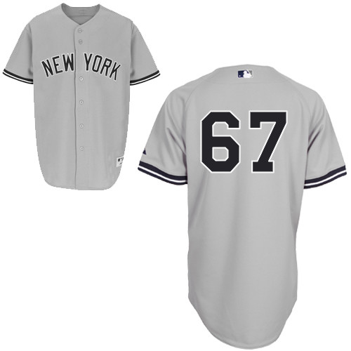 Jose Pirela #67 MLB Jersey-New York Yankees Men's Authentic Road Gray Baseball Jersey